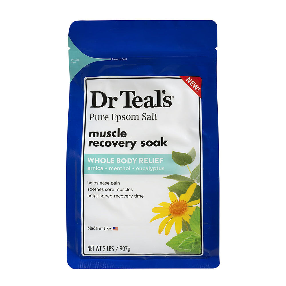 Dr Teals Pure Epsom Muscle Recovery Salt, 2 Lb